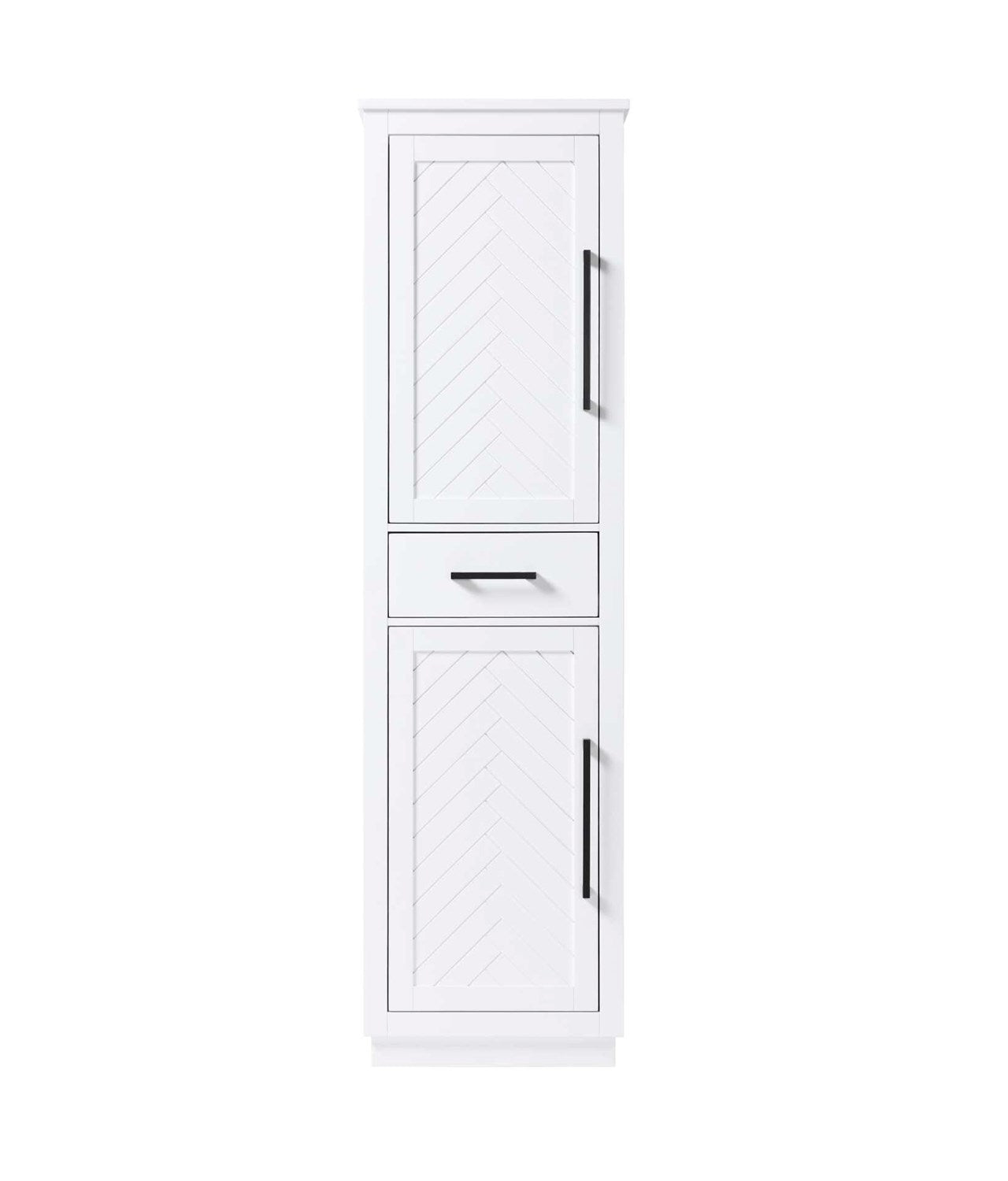 20 Inch Bath Storage Cabinet In White by Elegant Kitchen and Bath