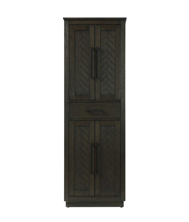 24 Inch Bath Storage Cabinet In Chocolate Oak by Elegant Kitchen and Bath