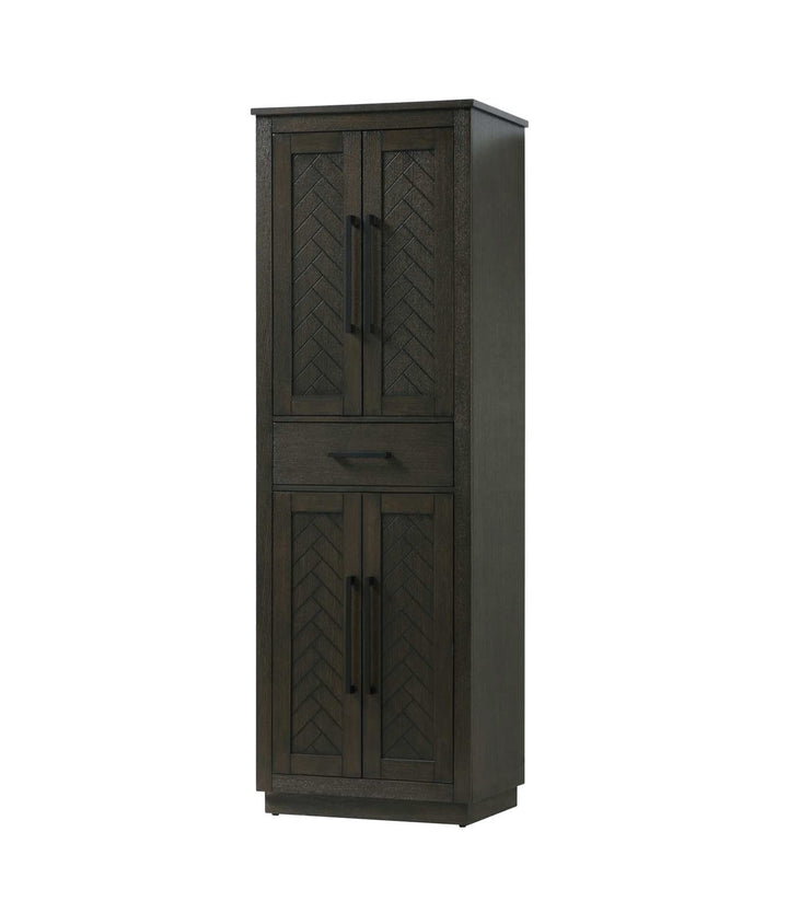 24 Inch Bath Storage Cabinet In Chocolate Oak