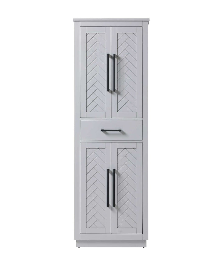 24 Inch Bath Storage Cabinet In Grey by Elegant Kitchen and Bath