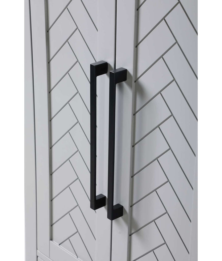 24 Inch Bath Storage Cabinet In Grey