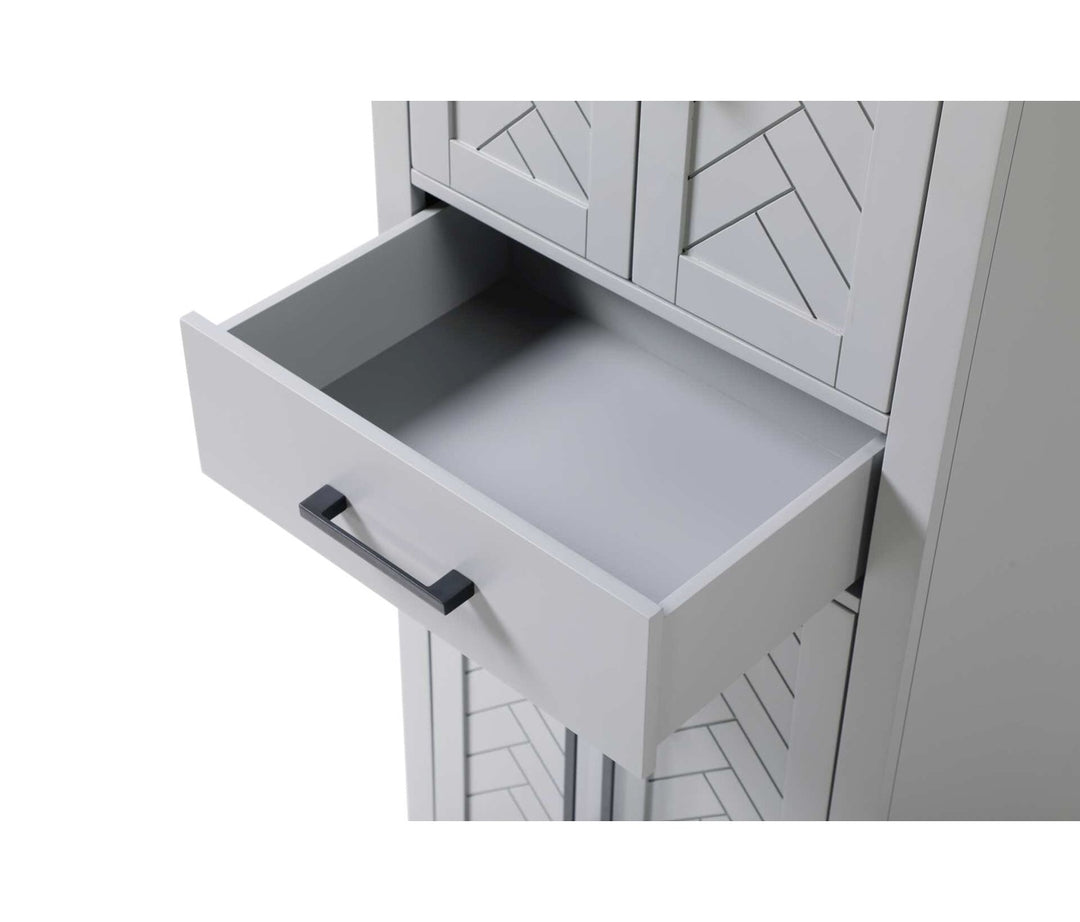 24 Inch Bath Storage Cabinet In Grey