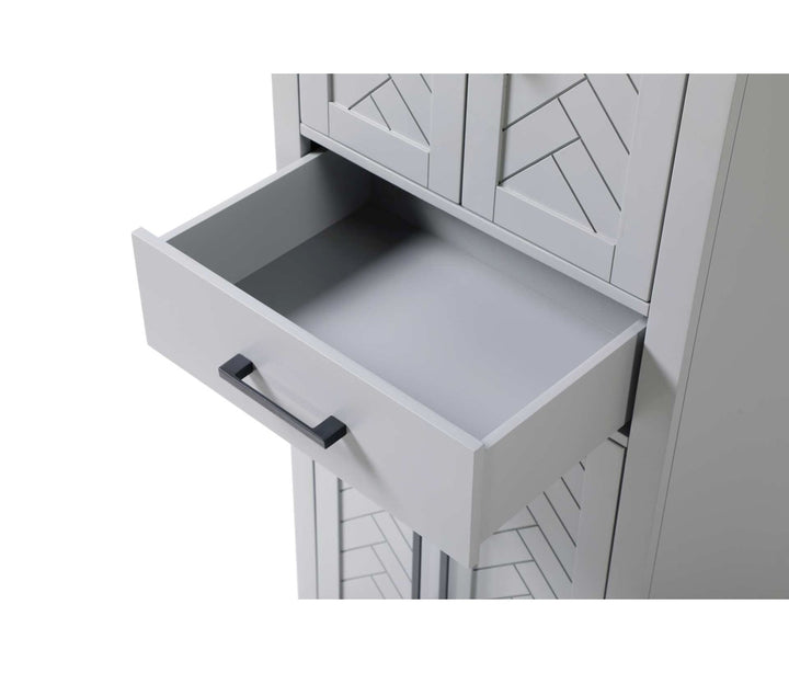24 Inch Bath Storage Cabinet In Grey