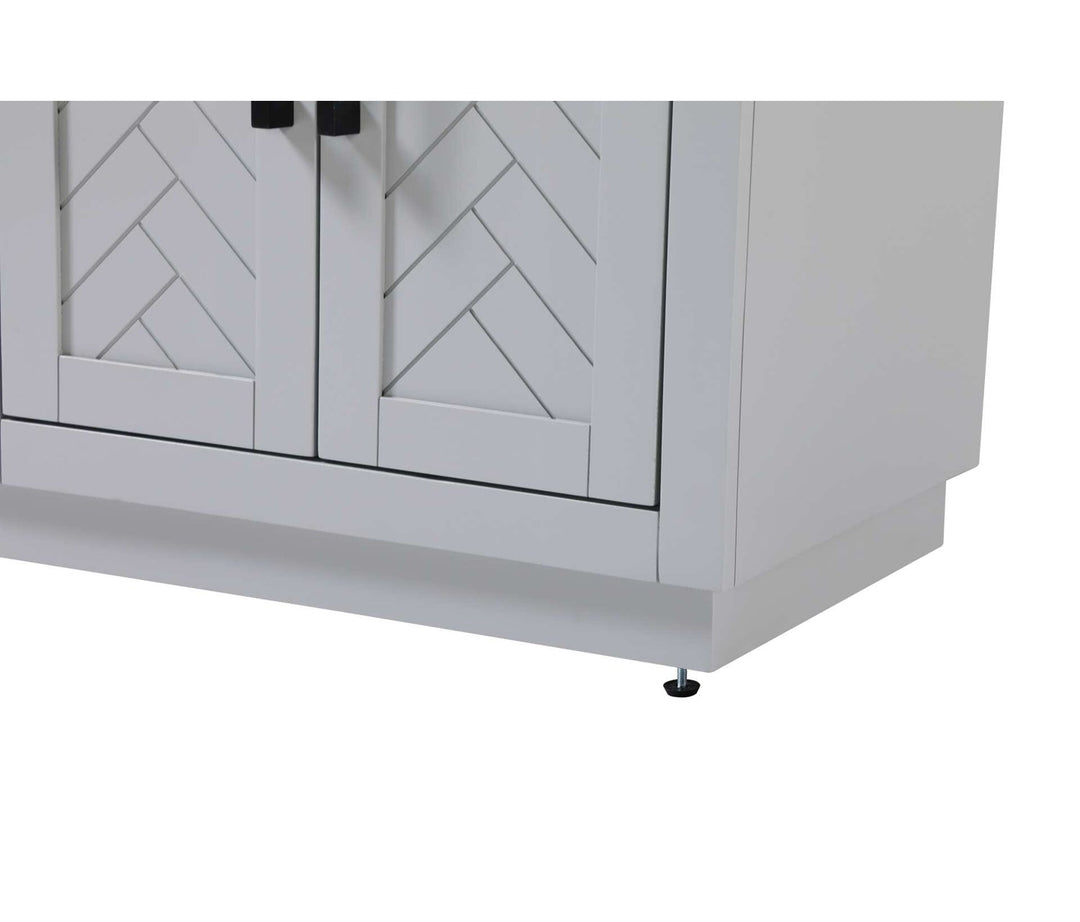 24 Inch Bath Storage Cabinet In Grey