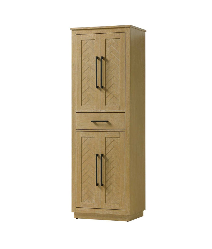 24 Inch Bath Storage Cabinet In Linen Oak