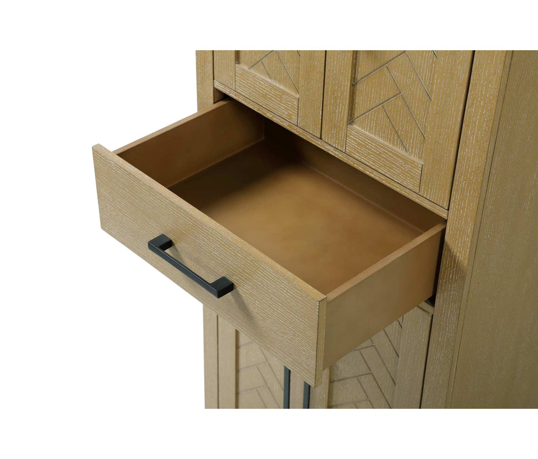 24 Inch Bath Storage Cabinet In Linen Oak