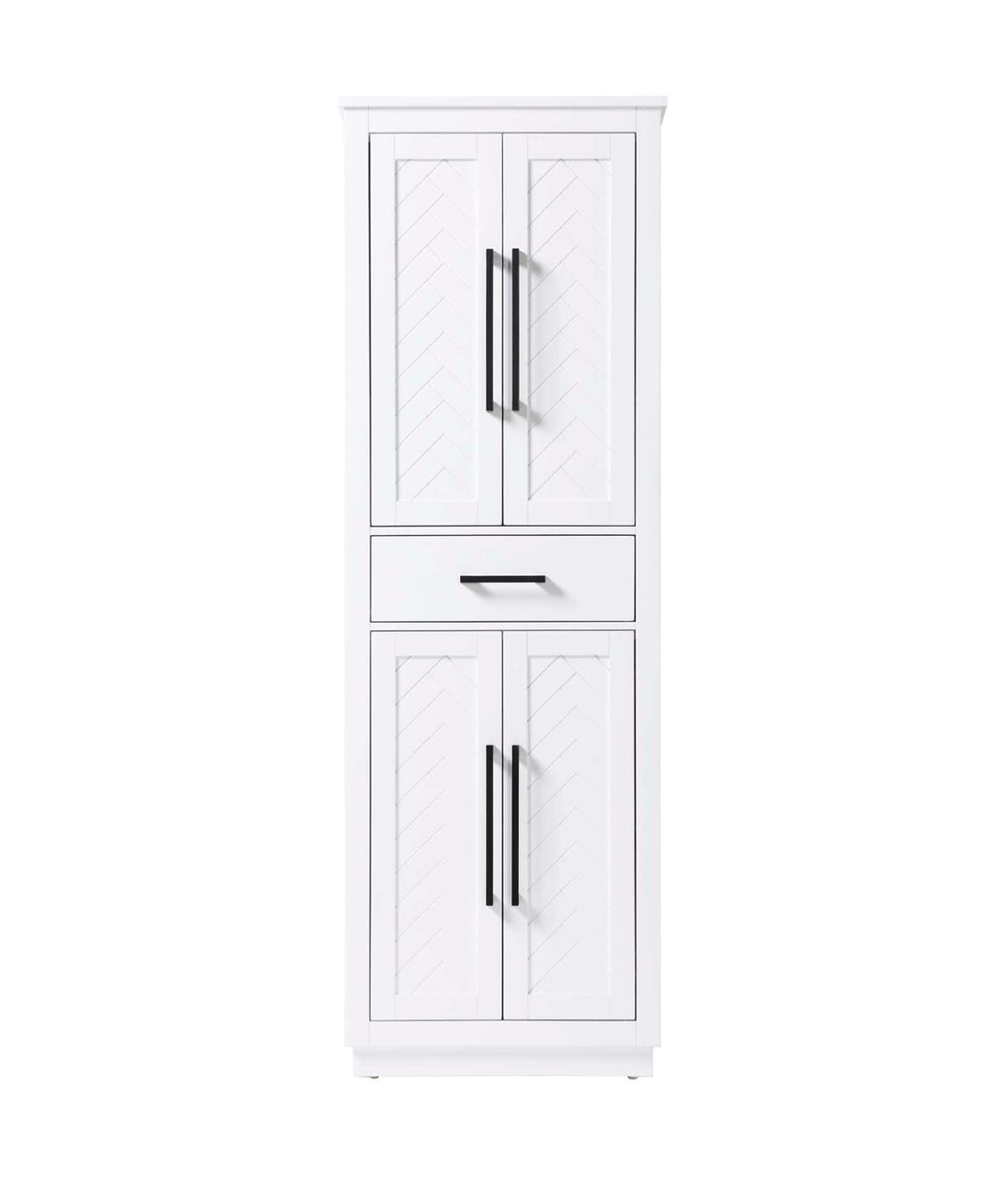 24 Inch Bath Storage Cabinet In White by Elegant Kitchen and Bath