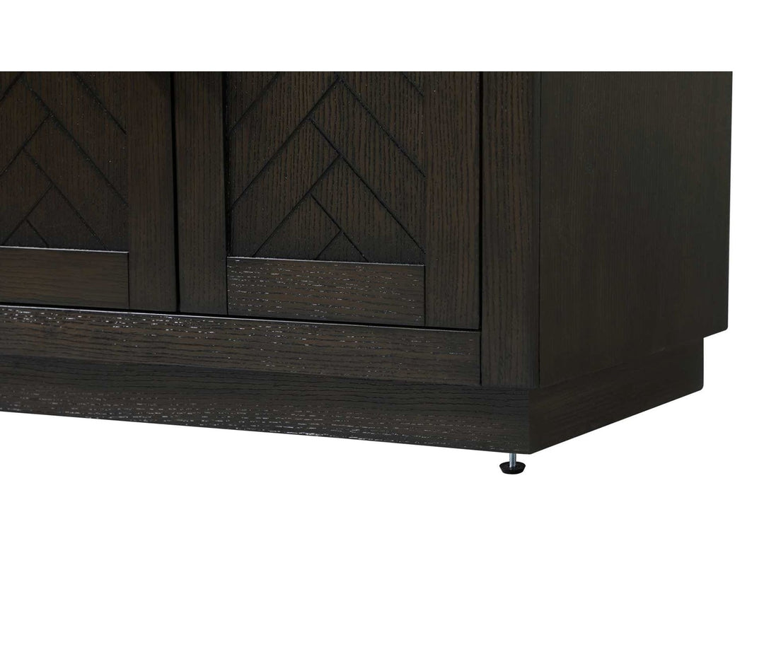 28 Inch Bath Storage Cabinet In Chocolate Oak