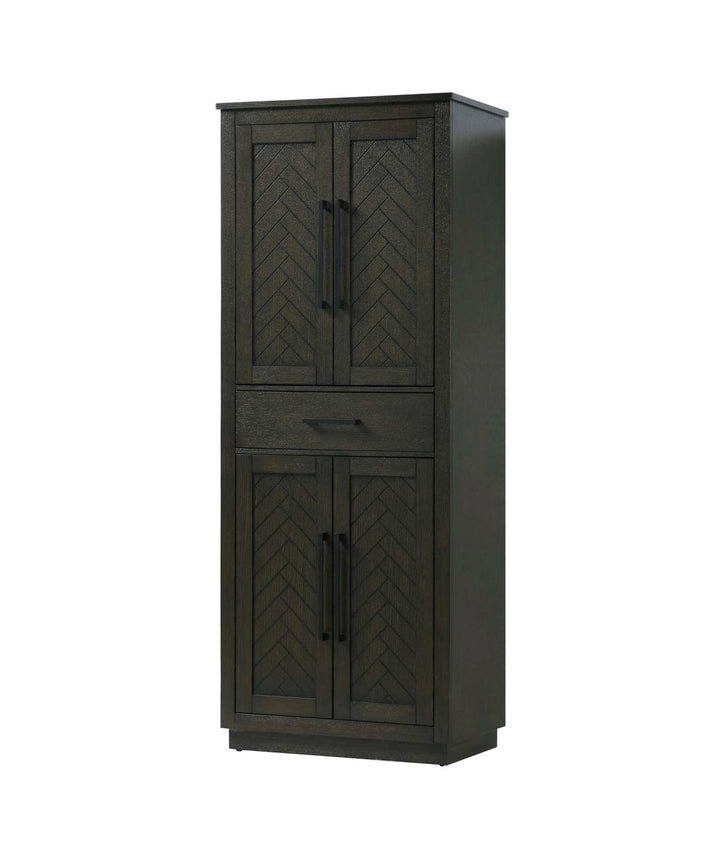 28 Inch Bath Storage Cabinet In Chocolate Oak
