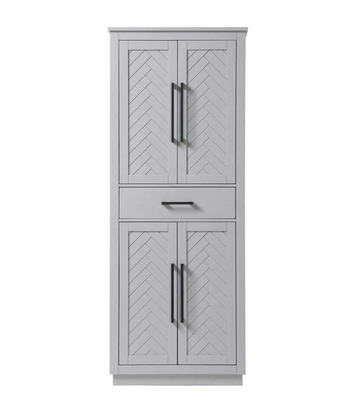 28 Inch Bath Storage Cabinet In Grey by Elegant Kitchen and Bath