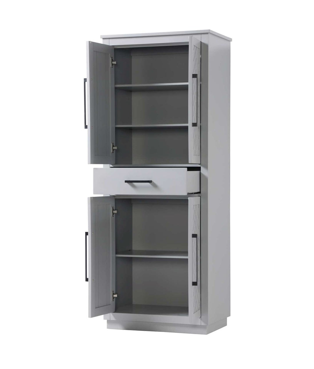 28 Inch Bath Storage Cabinet In Grey