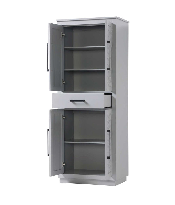 28 Inch Bath Storage Cabinet In Grey