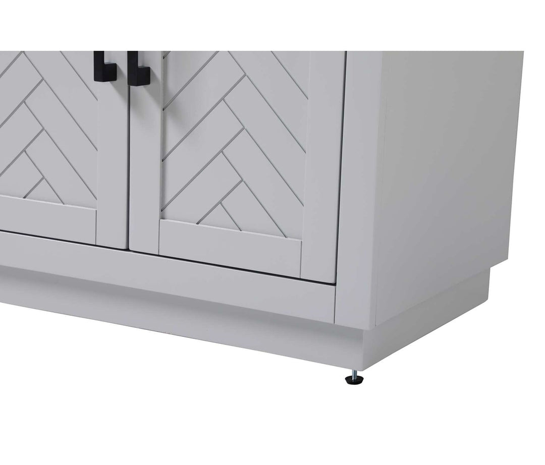 28 Inch Bath Storage Cabinet In Grey