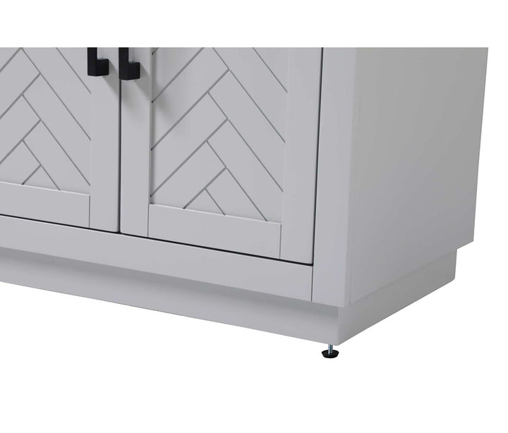 28 Inch Bath Storage Cabinet In Grey