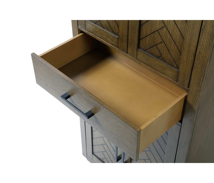 28 Inch Bath Storage Cabinet In Hazel Oak