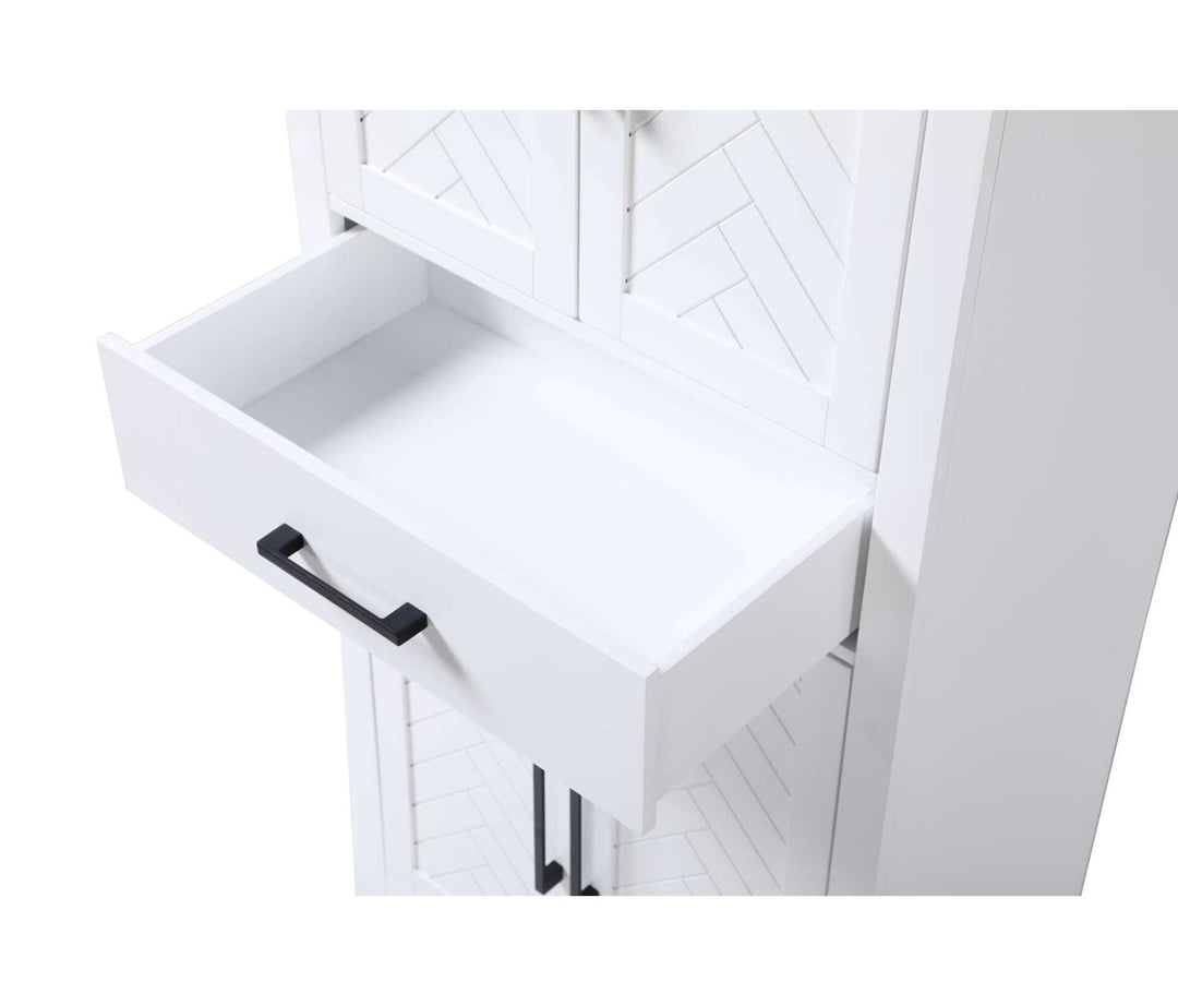 28 Inch Bath Storage Cabinet In White