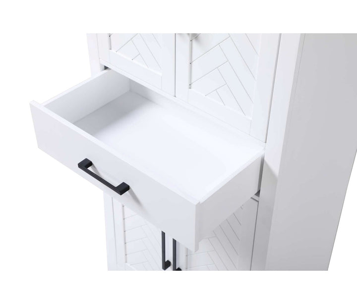 28 Inch Bath Storage Cabinet In White