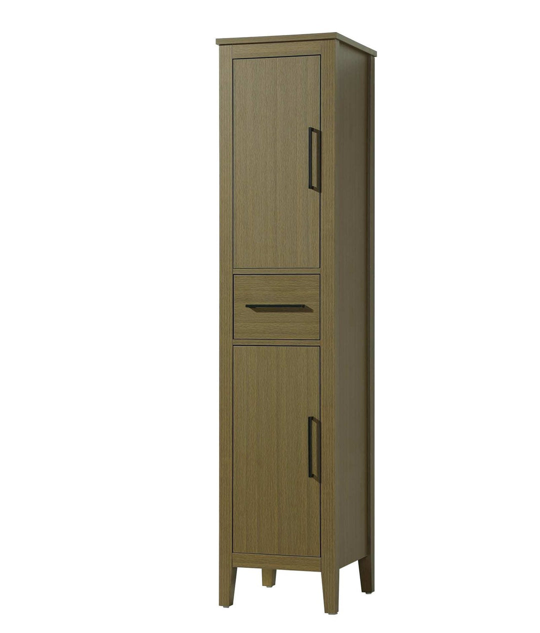 16 Inch Bath Storage Cabinet In Chestnut Brown