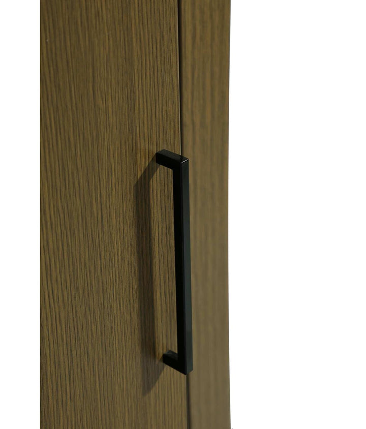 16 Inch Bath Storage Cabinet In Chestnut Brown