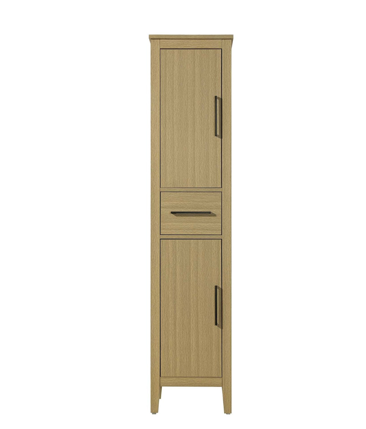16 Inch Bath Storage Cabinet In Honey Brown by Elegant Kitchen and Bath
