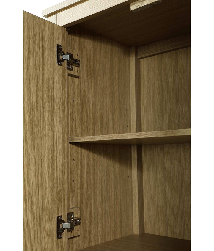 16 Inch Bath Storage Cabinet In Honey Brown