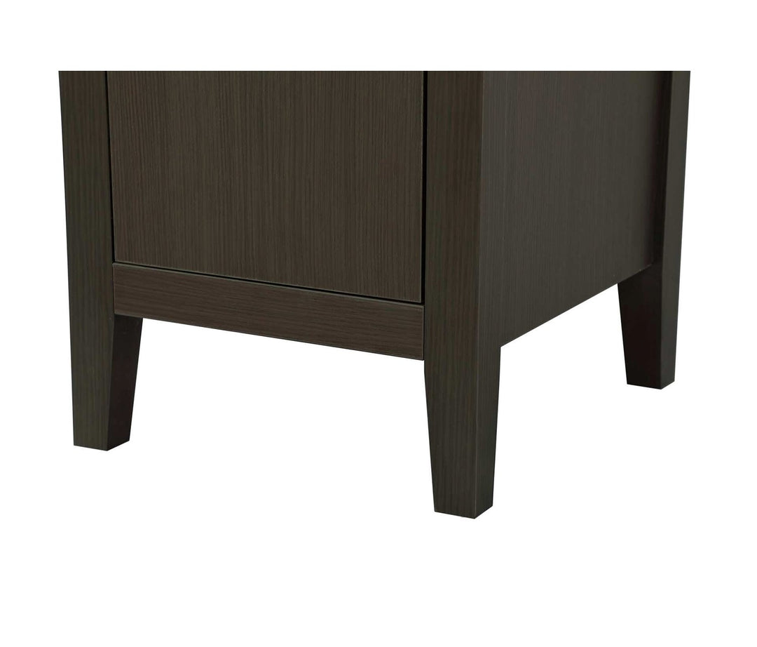 16 Inch Bath Storage Cabinet In Mocha Brown