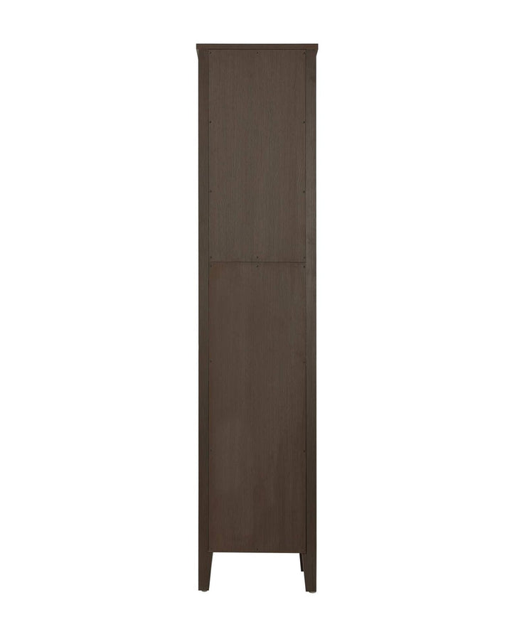 16 Inch Bath Storage Cabinet In Mocha Brown