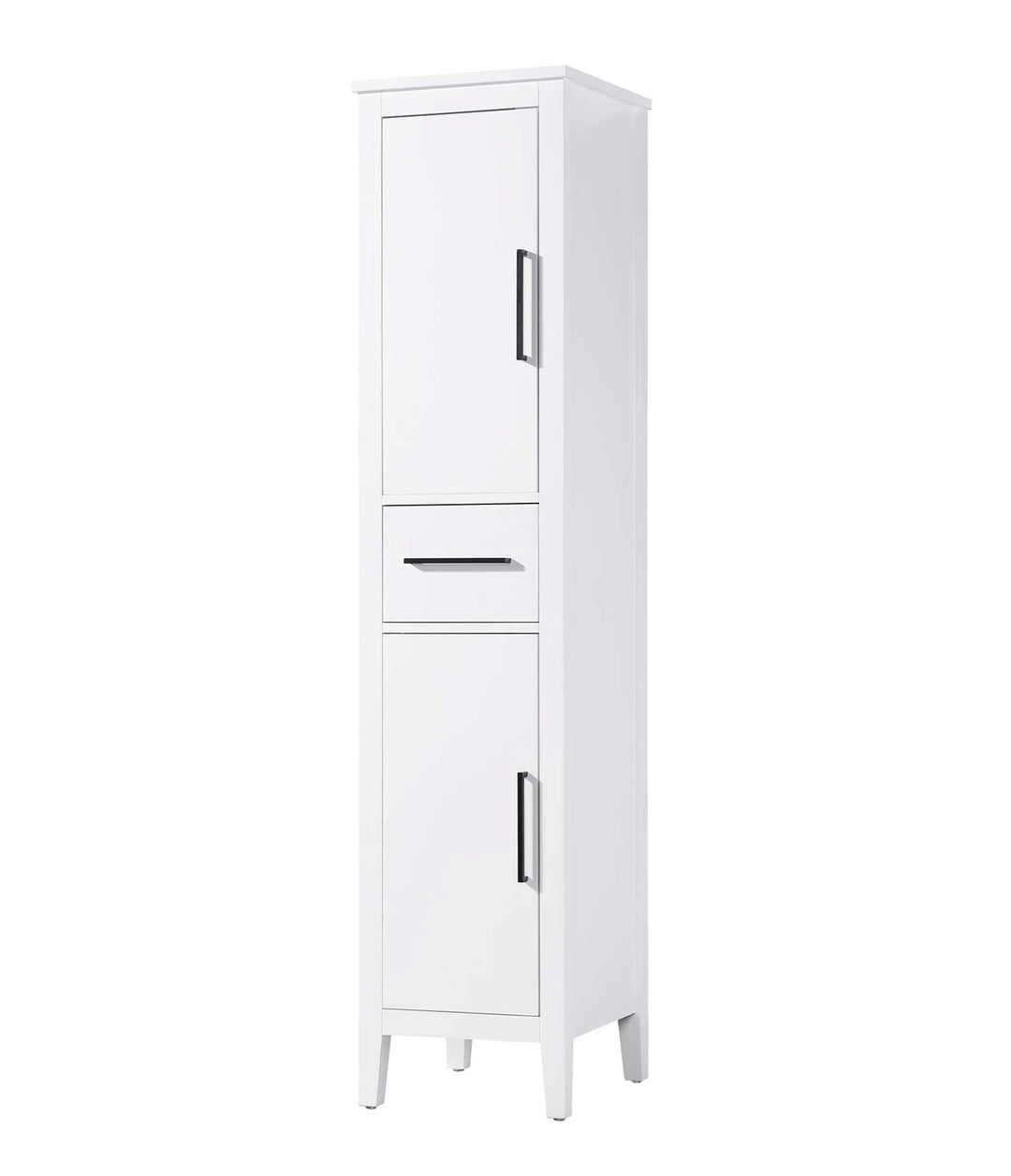 16 Inch Bath Storage Cabinet In White