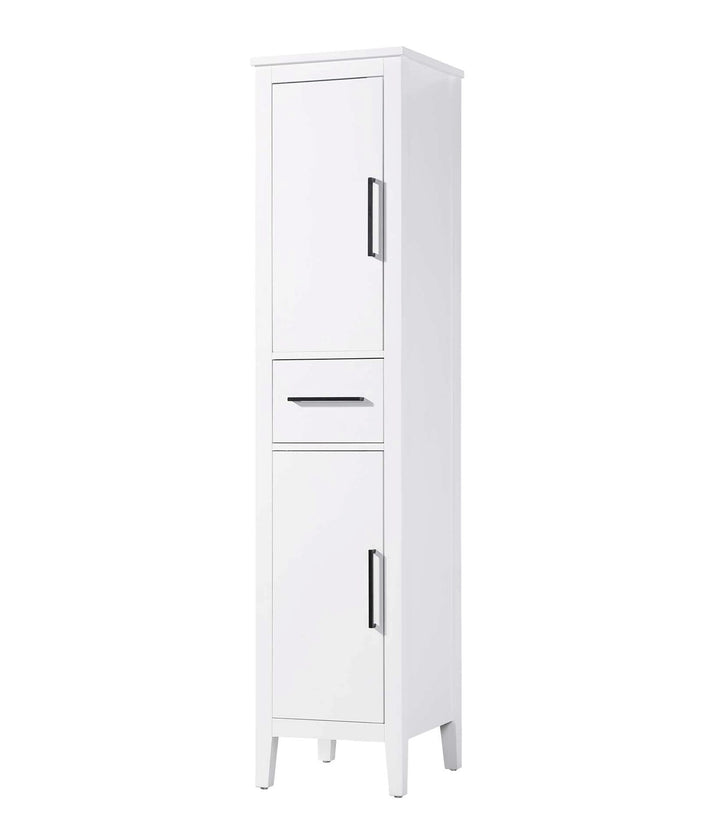 16 Inch Bath Storage Cabinet In White
