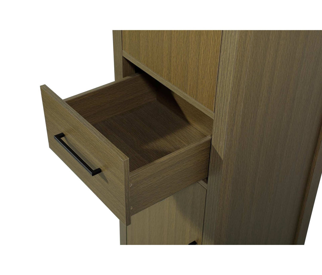 20 Inch Bath Storage Cabinet In Chestnut Brown