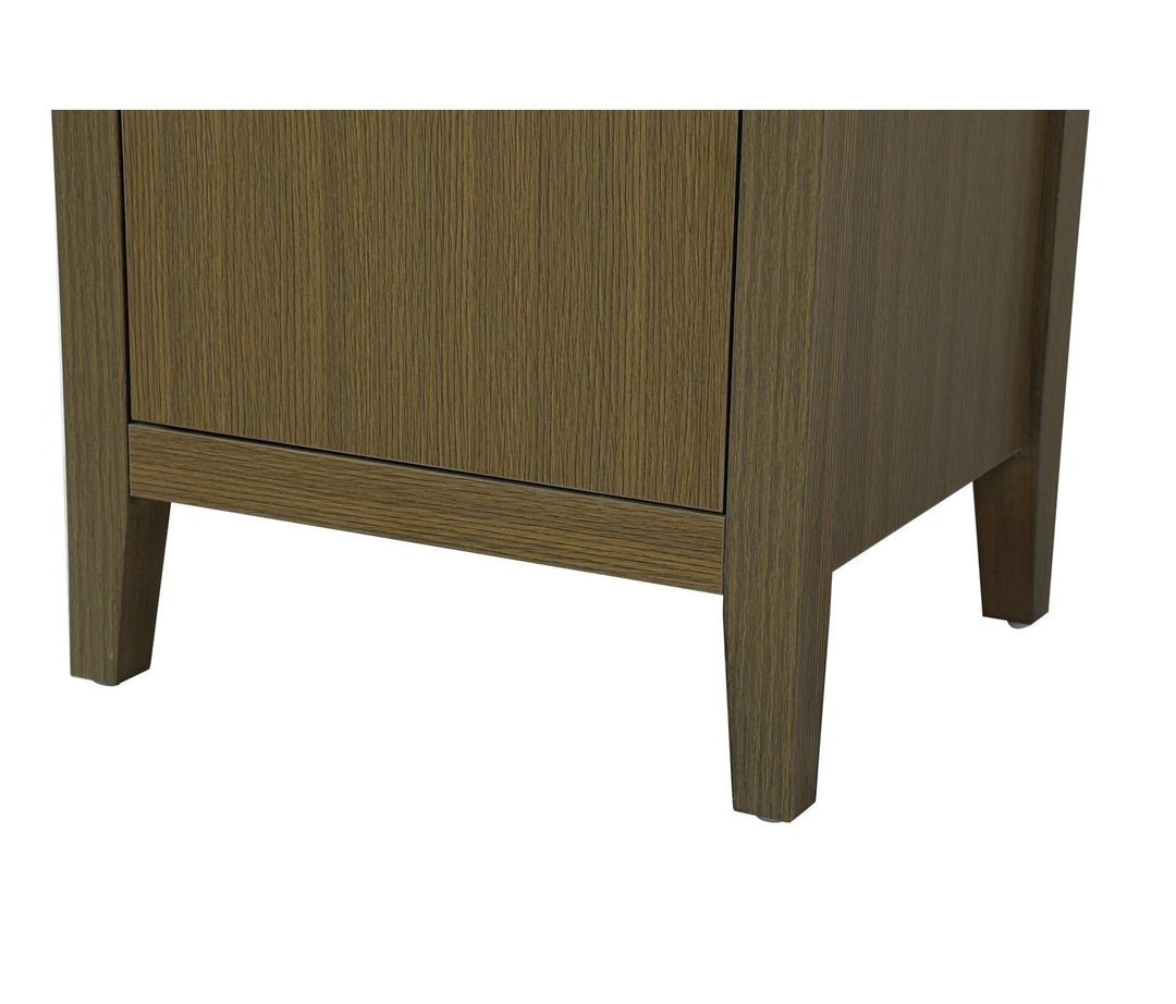 20 Inch Bath Storage Cabinet In Chestnut Brown