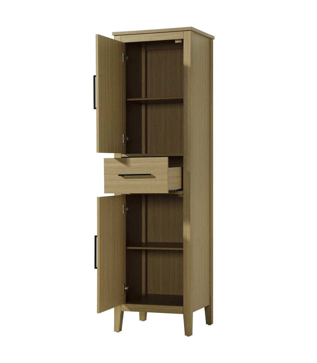 20 Inch Bath Storage Cabinet In Honey Brown