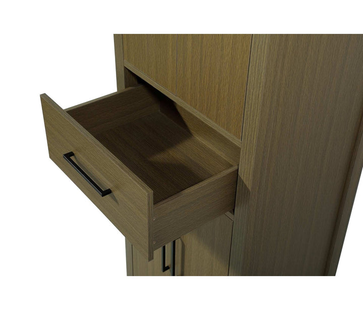 24 Inch Bath Storage Cabinet In Chestnut Brown