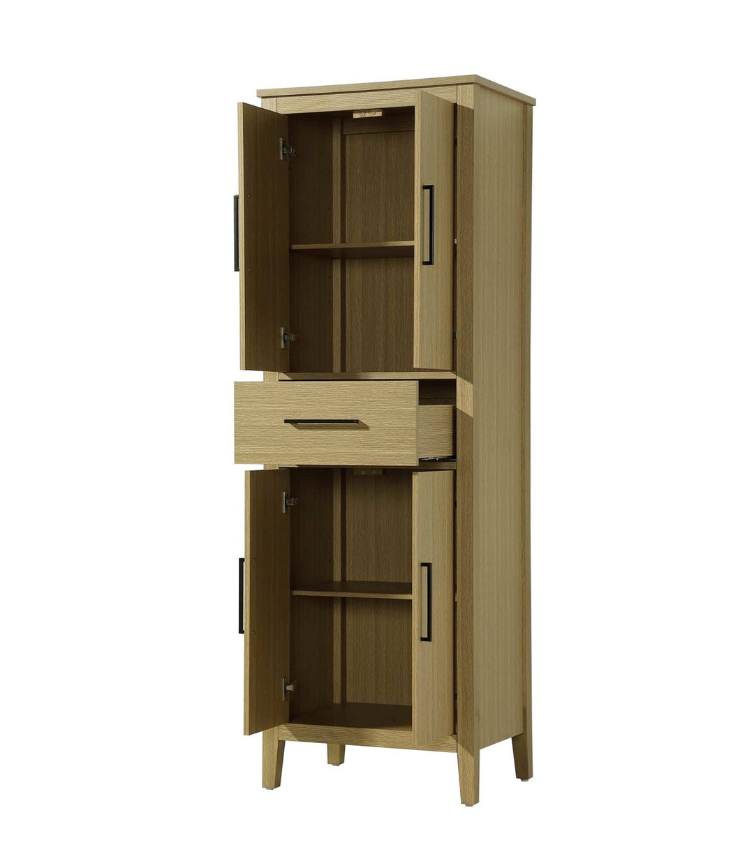 24 Inch Bath Storage Cabinet In Honey Brown