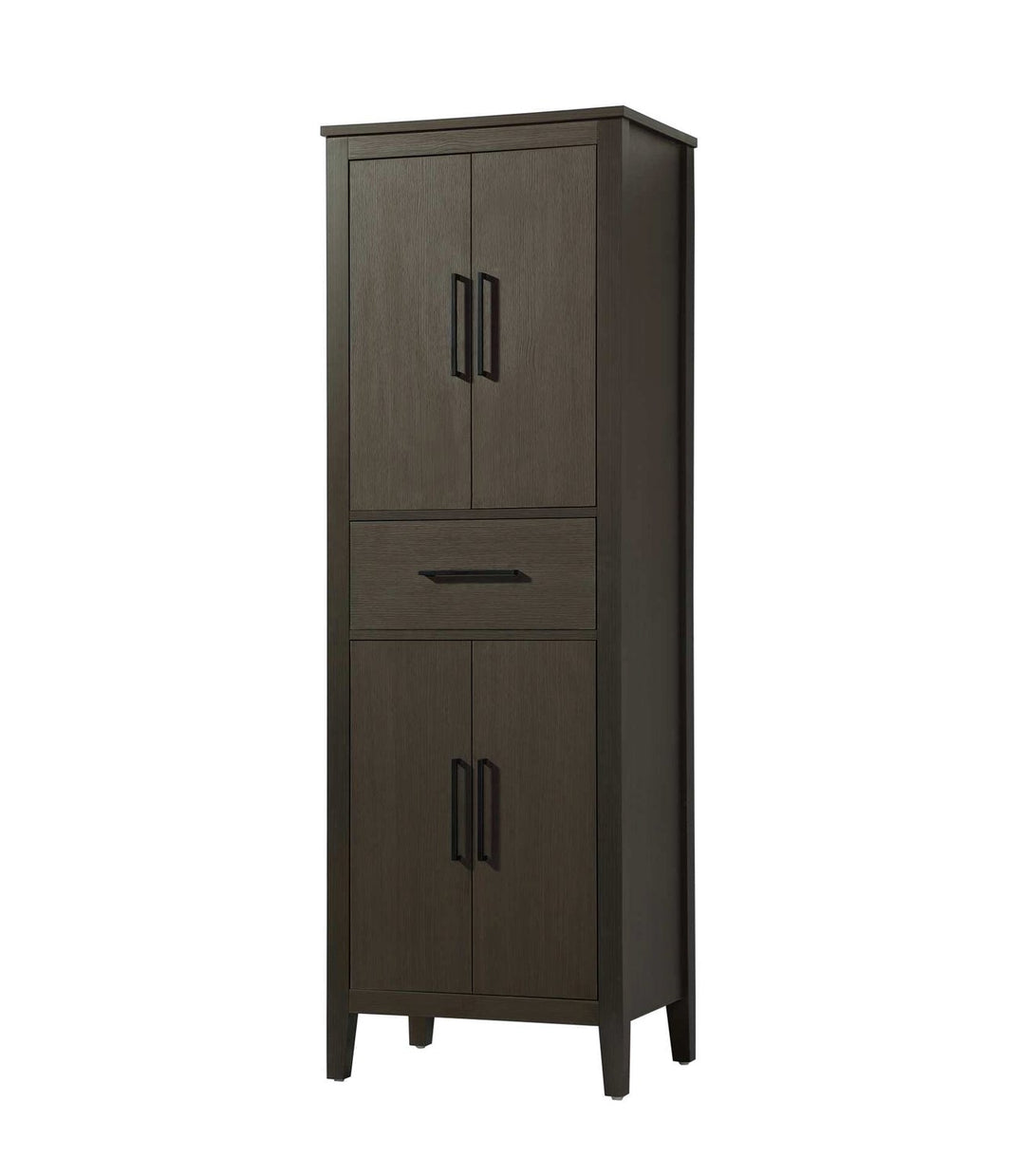 24 Inch Bath Storage Cabinet In Mocha Brown