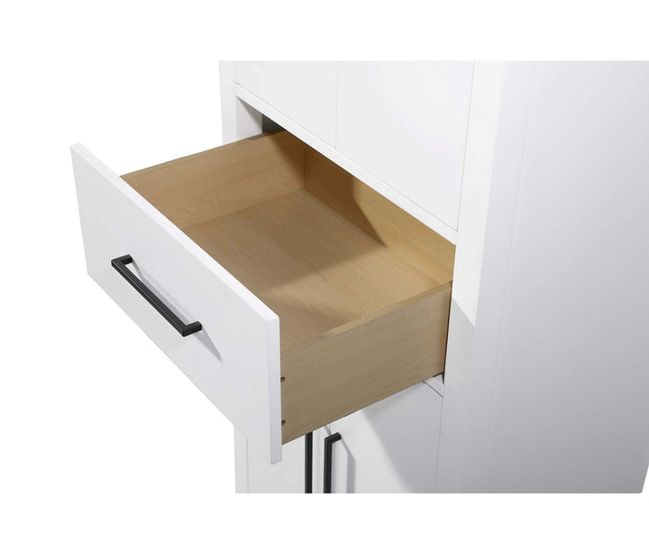 24 Inch Bath Storage Cabinet In White