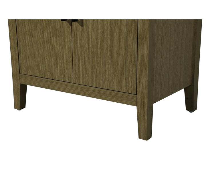28 Inch Bath Storage Cabinet In Chestnut Brown
