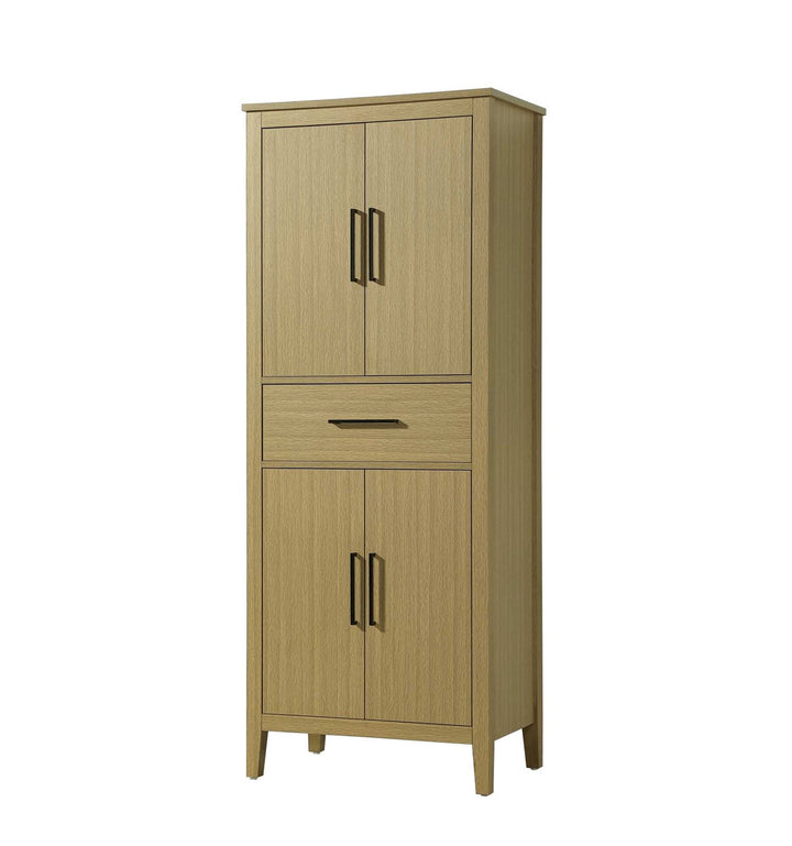 28 Inch Bath Storage Cabinet In Honey Brown
