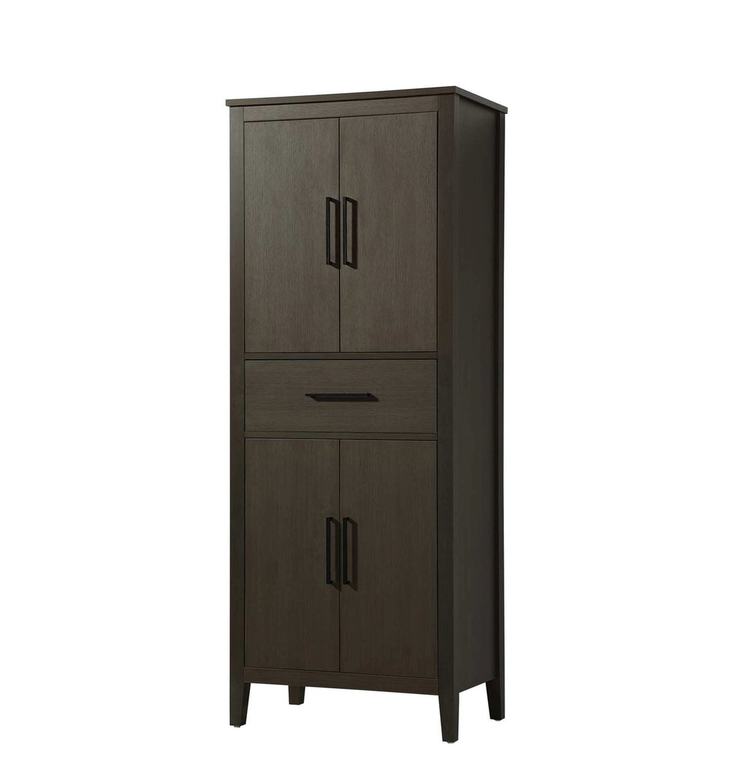 28 Inch Bath Storage Cabinet In Mocha Brown