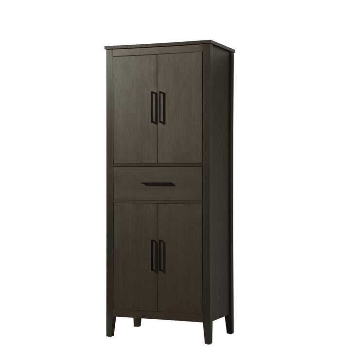 28 Inch Bath Storage Cabinet In Mocha Brown