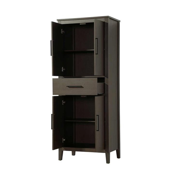 28 Inch Bath Storage Cabinet In Mocha Brown