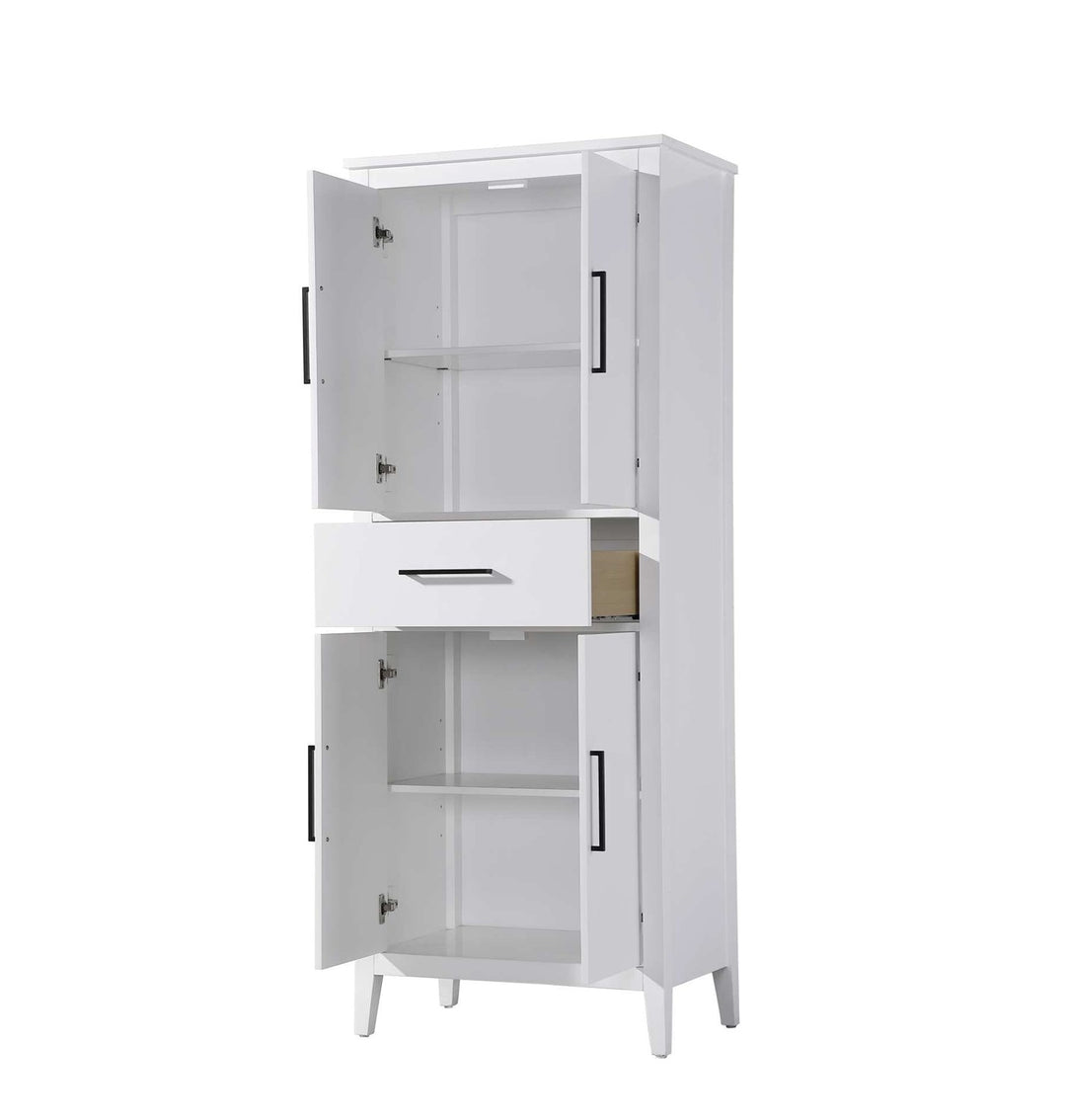 28 Inch Bath Storage Cabinet In White
