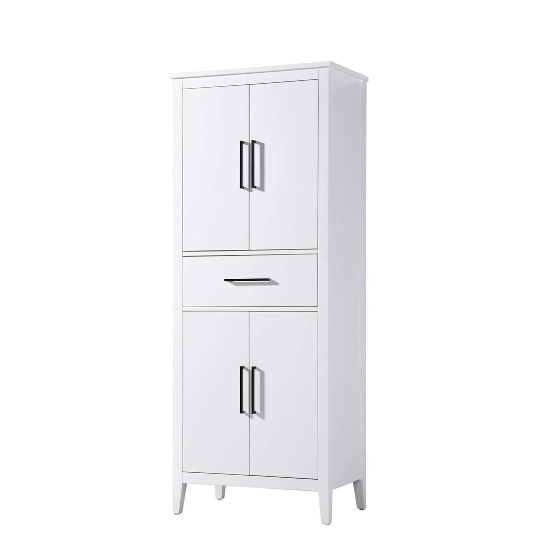 28 Inch Bath Storage Cabinet In White