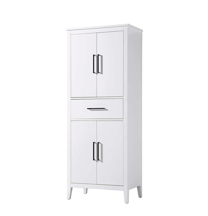 28 Inch Bath Storage Cabinet In White