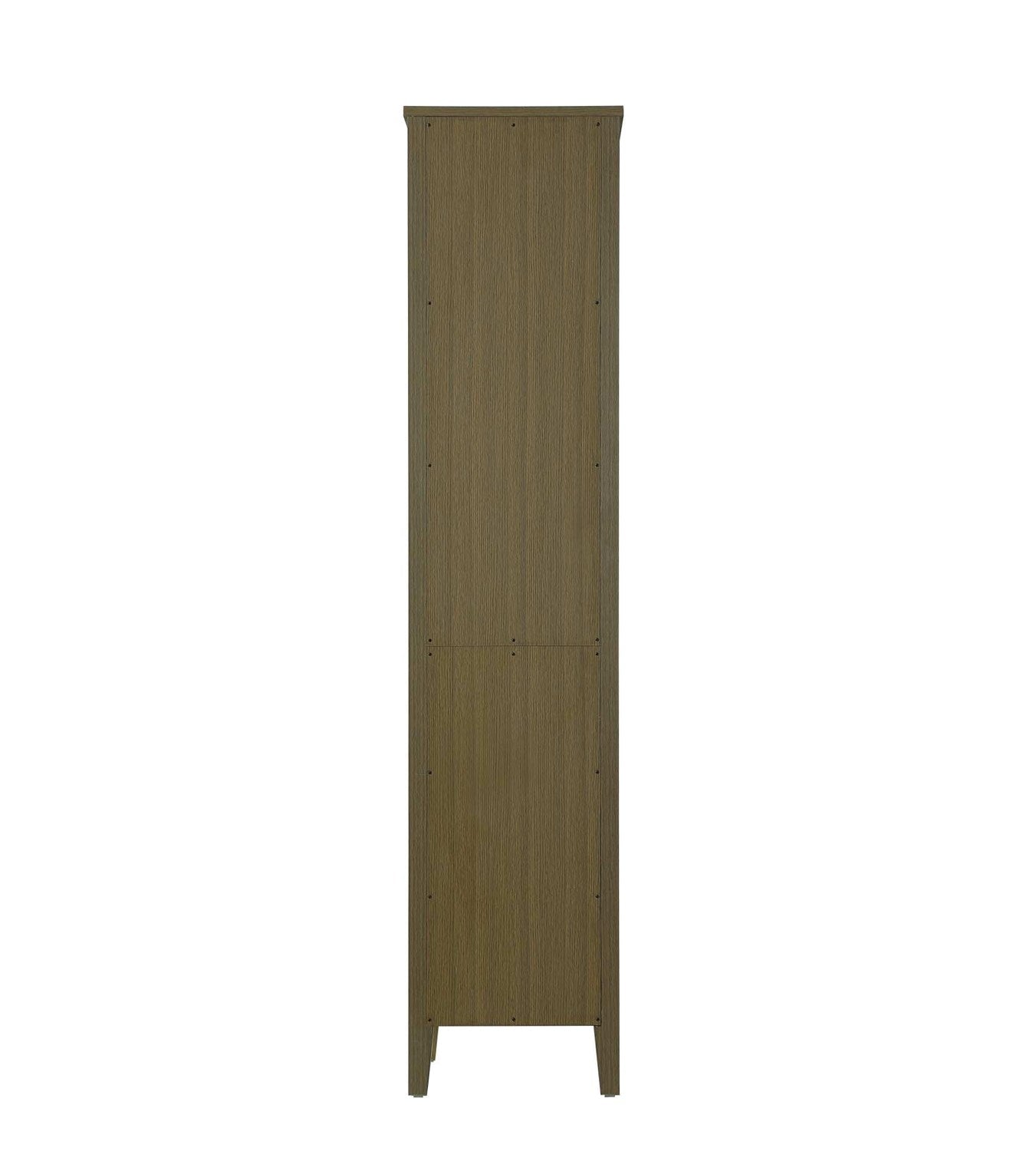 16 Inch Open Shelving Bath Storage Cabinet In Chestnut Brown