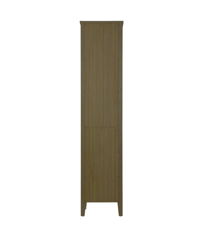 16 Inch Open Shelving Bath Storage Cabinet In Chestnut Brown