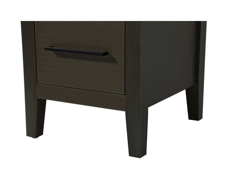 16 Inch Open Shelving Bath Storage Cabinet In Mocha Brown