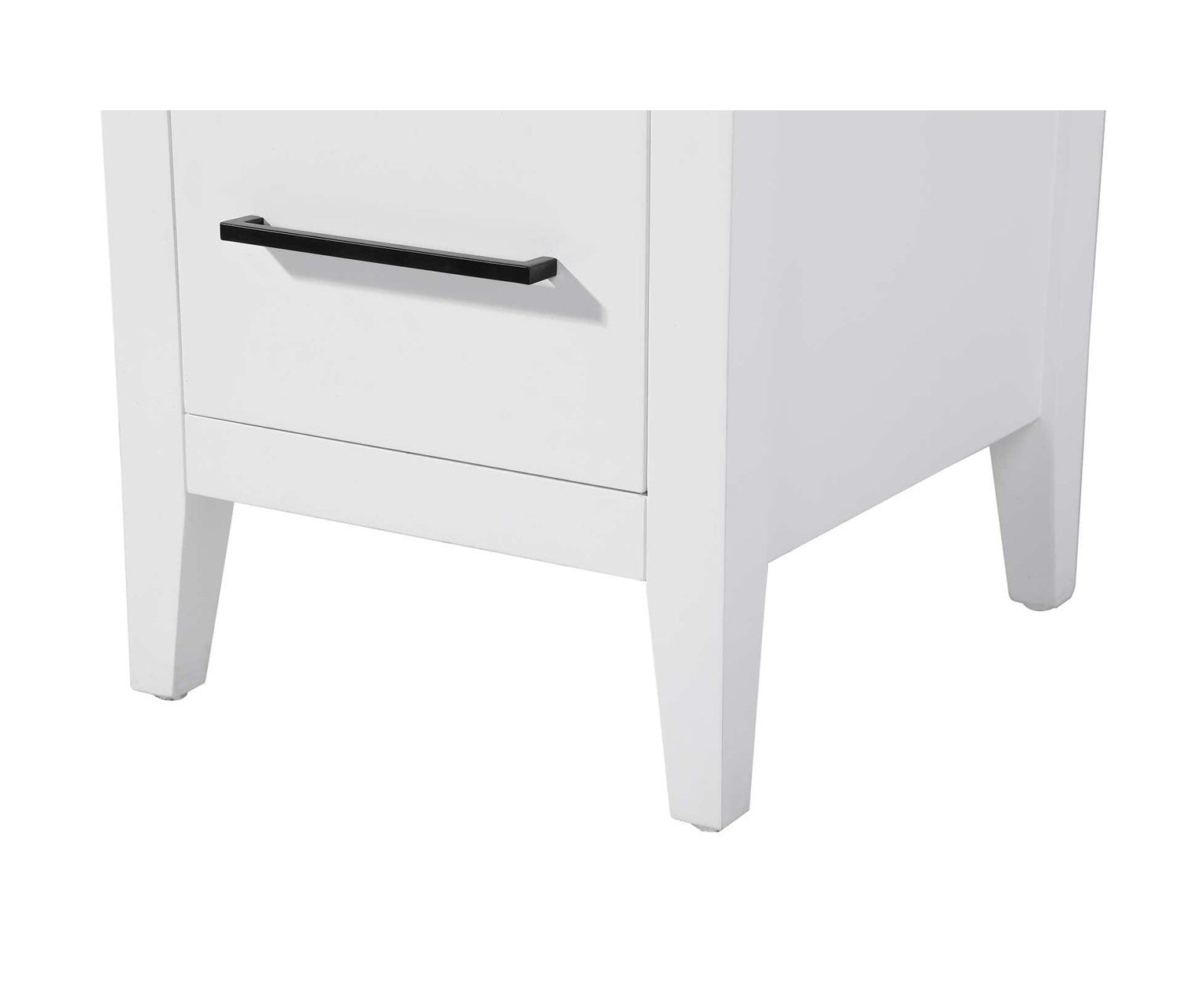 16 Inch Open Shelving Bath Storage Cabinet In White
