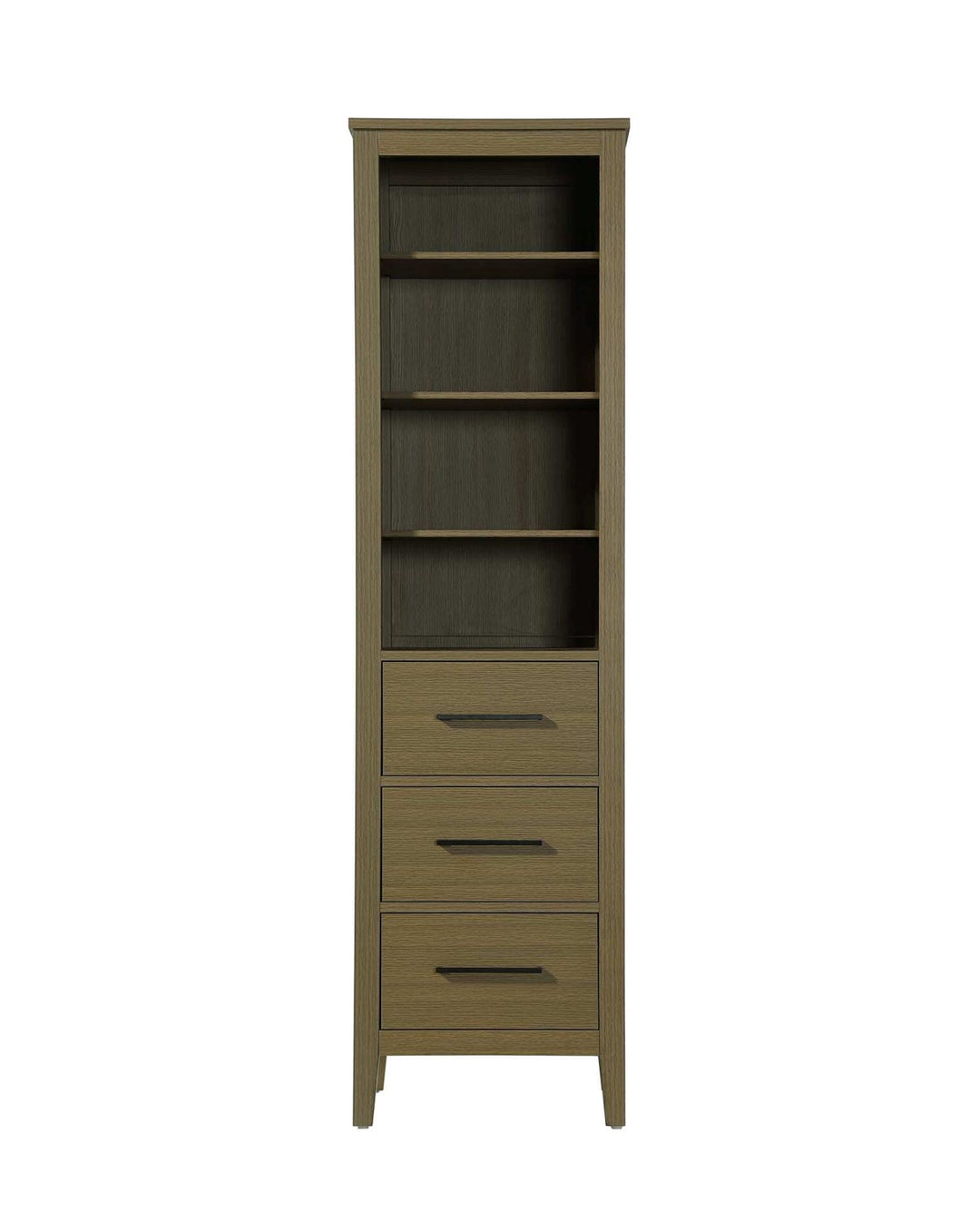 20 Inch Open Shelving Bath Storage Cabinet In Chestnut Brown by Elegant Kitchen and Bath