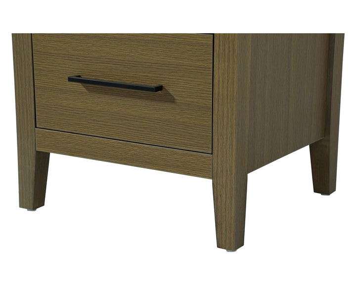 20 Inch Open Shelving Bath Storage Cabinet In Chestnut Brown